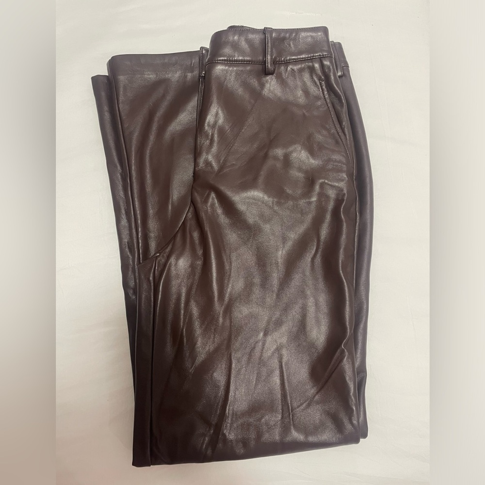 Rachel Zoe Brown Leather Pants
